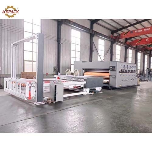 PLC Controlled Corrugated Carton Box Making Machine For Packaging