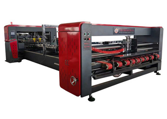 Robust Frame Automatic Folder Gluer Stitcher Machine For Carton Box