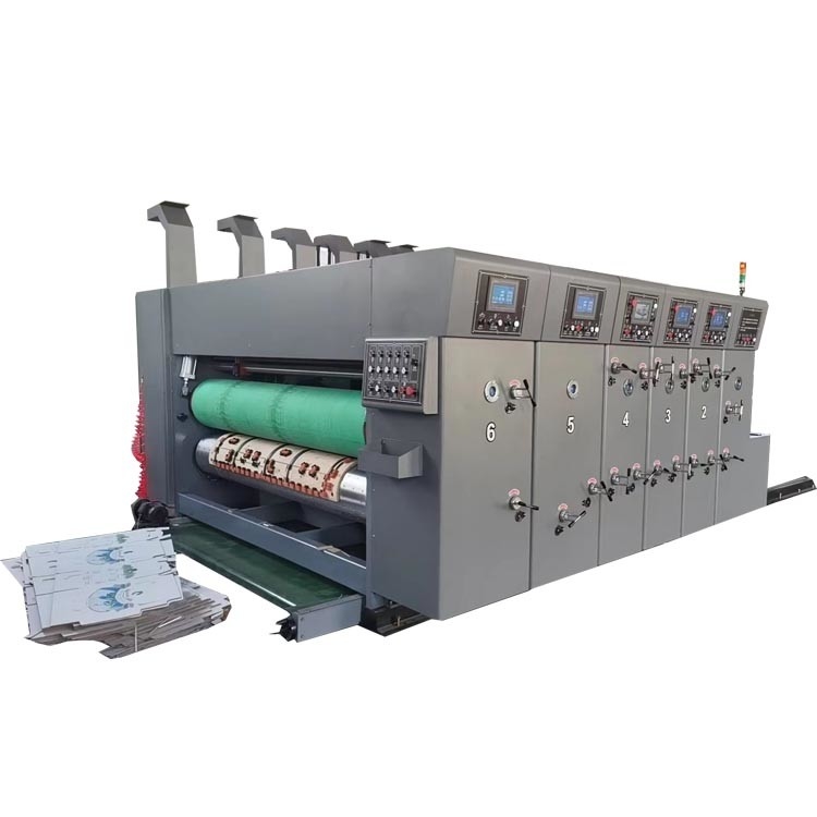 Electrical 360oC Phase Adjustment Corrugated Box Printing Machine For Board Thickness 3-12mm