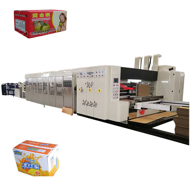 1 Color Corrugated Box Printing Machine With Long Life Knives And Chrome Plated Feed Rollers