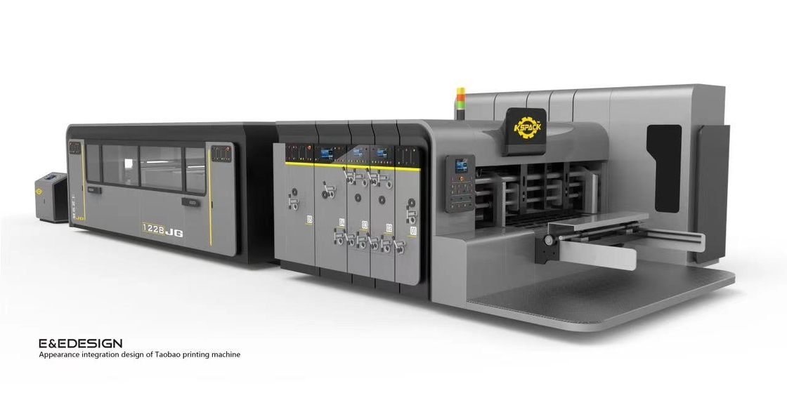 1 Color Corrugated Box Printing Machine With Long Life Knives And Chrome Plated Feed Rollers