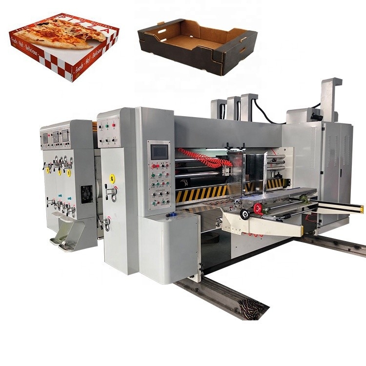 1 Color Corrugated Box Printing Machine With Long Life Knives And Chrome Plated Feed Rollers