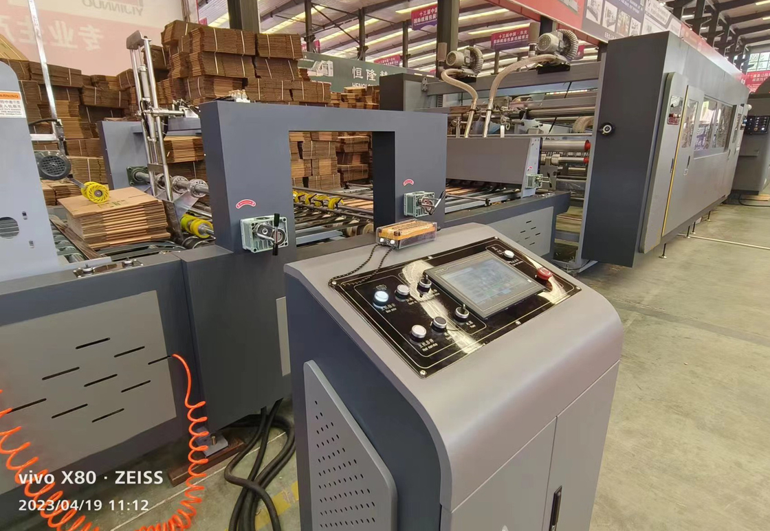 Flexo Box Packaging Forming Carton Slotting Die Cutting Making Fold Glue Bundling Machine