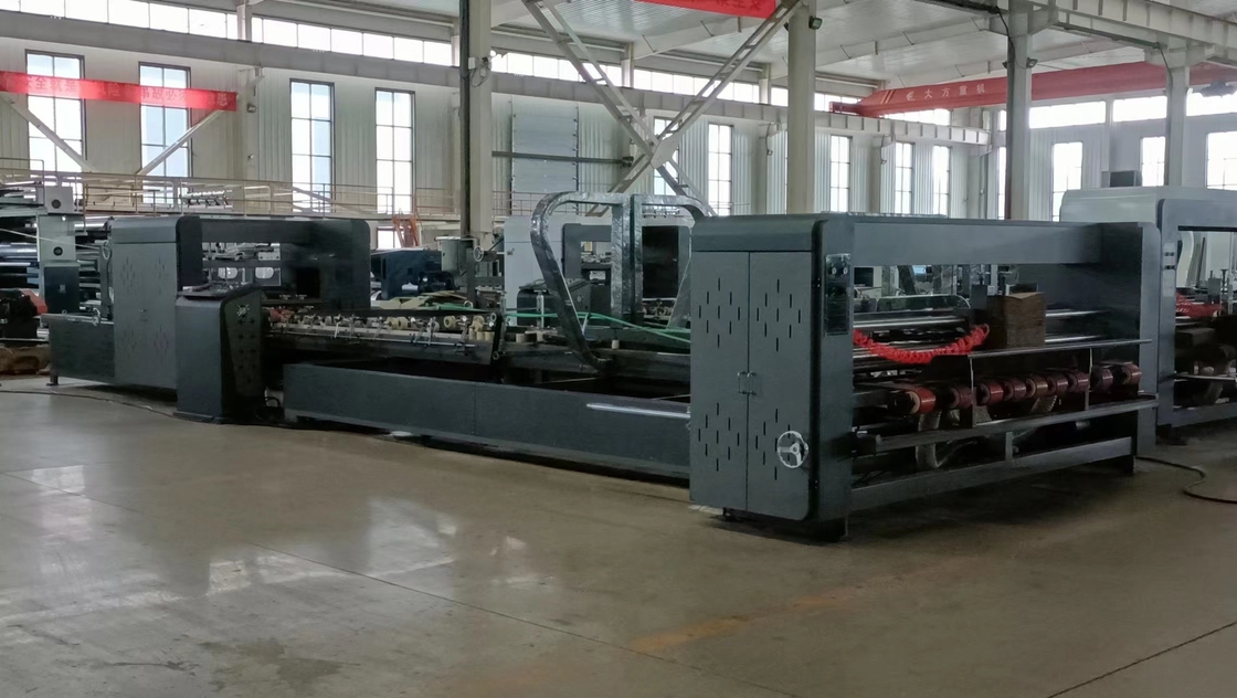 Cardboard Box Folder Gluer Machine With 12Kw 380v Voltage And Simens ABB Motor