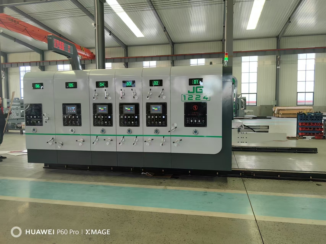 Automatic Flexo 4 Color Printer Slotter Die Cutter Corrugated Board Machine